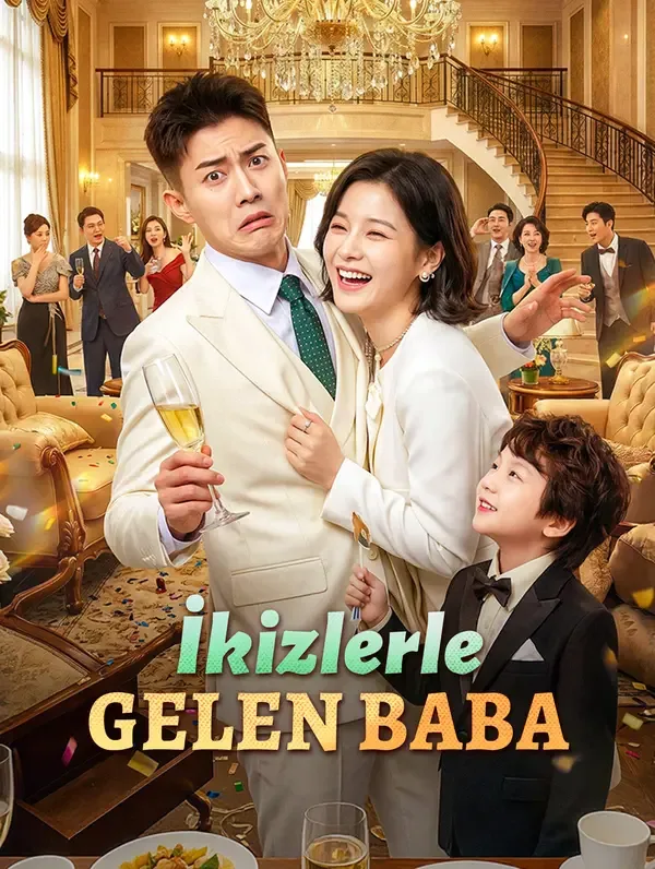 İkizlerle Gelen Baba — Kore dizi posteri