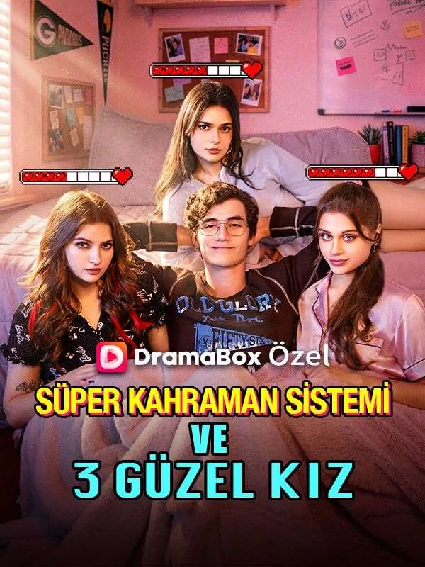 Süper Kahraman Sistemi ve 3 Güzel Kız —  kore dizi posteri